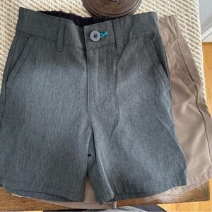 Burnside Gray and Tan Kids Shorts
